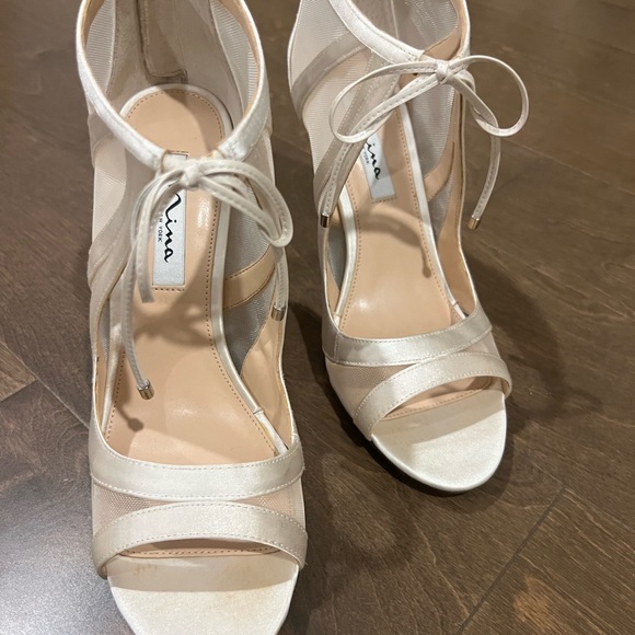 Wedding/bridal Evening heels with mesh - Picture 7 of 7